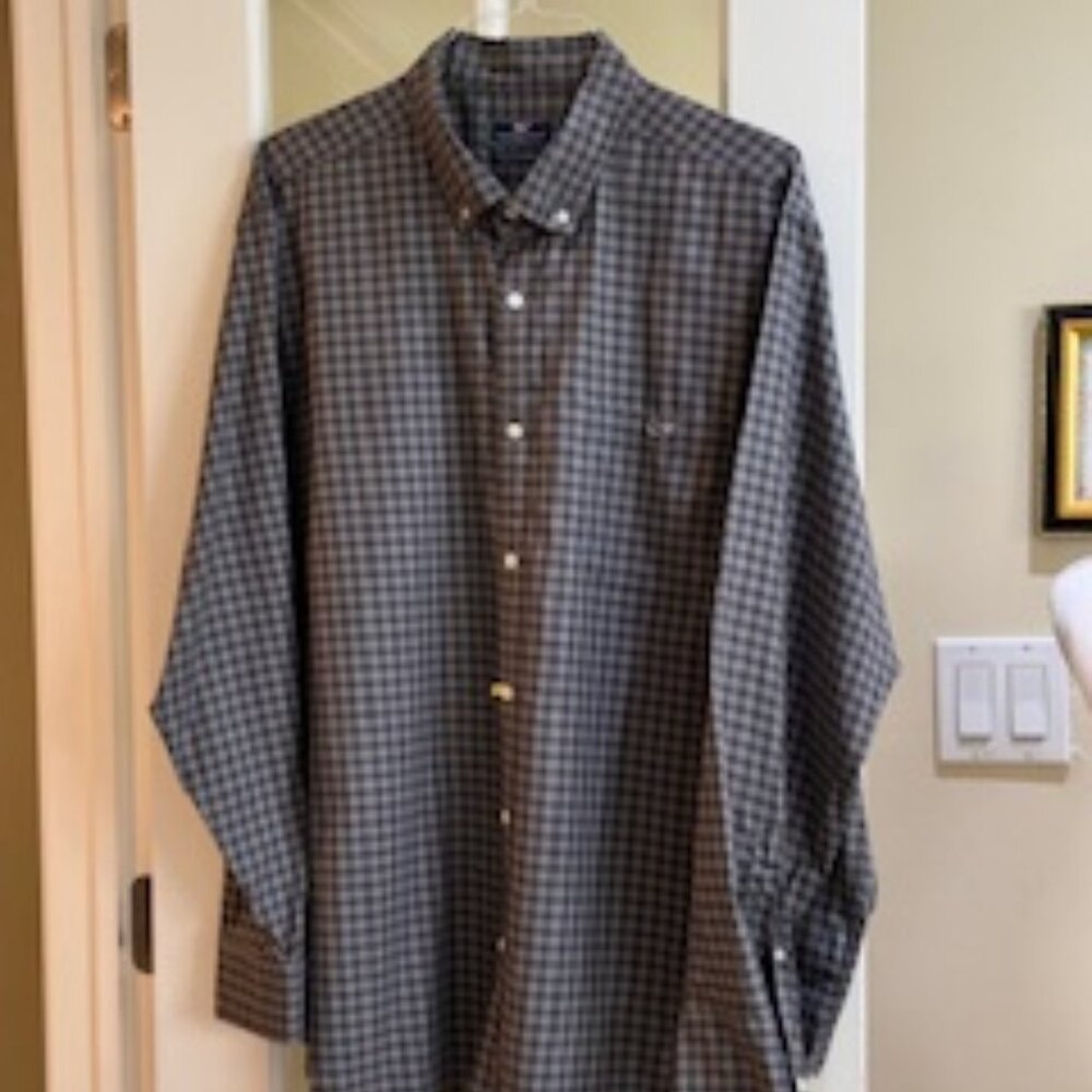 Mens Vinyard Vines Classic Fit Tucker Button-Down Shirt Size XXL